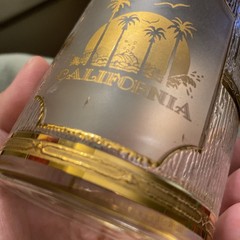 Vtg Culver 22kt Gold Old Fashioned Glass Chicago Mountains Palm Trees