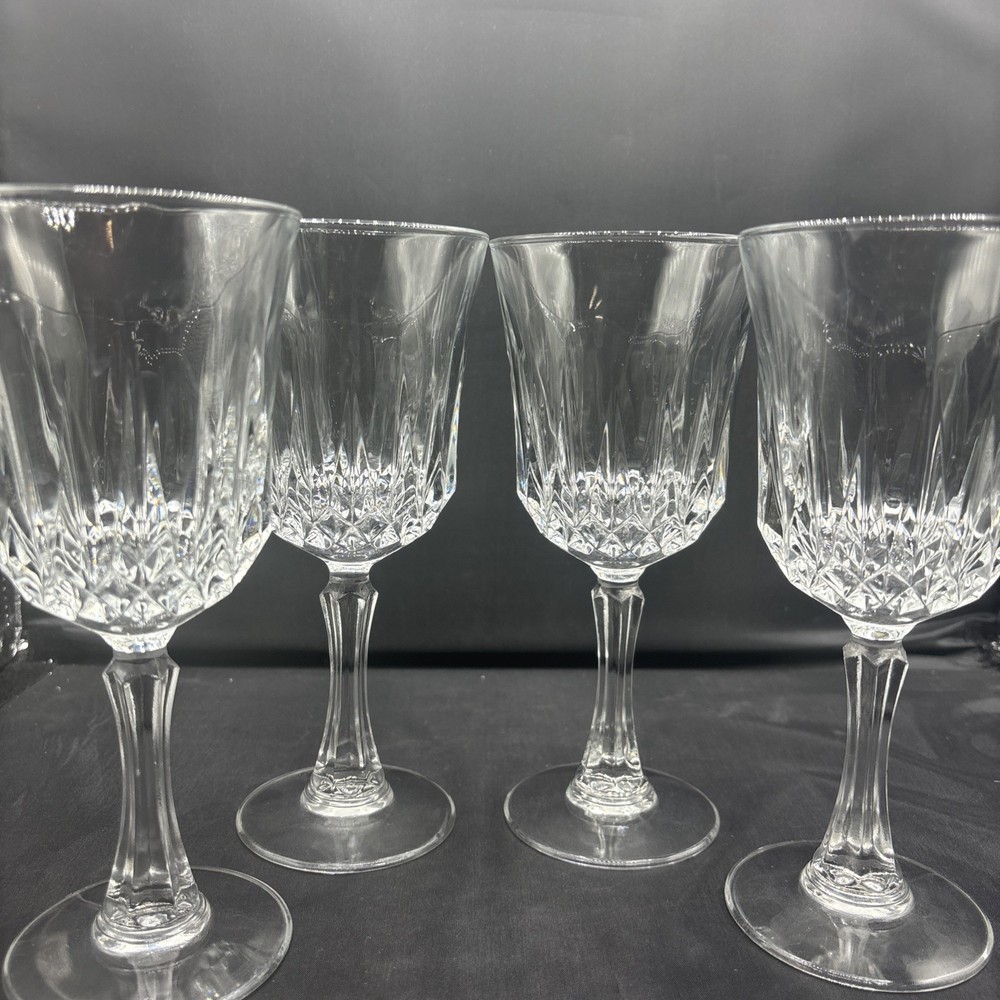 Crystal Wine Glasses 2 Sets of 4 available $19.99 a set.