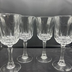 Crystal Wine Glasses 2 Sets of 4 available $19.99 a set.