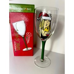 Tumbleweed Pottery Shop Till I Drink Art Christmas Wine Glass Emerson Street