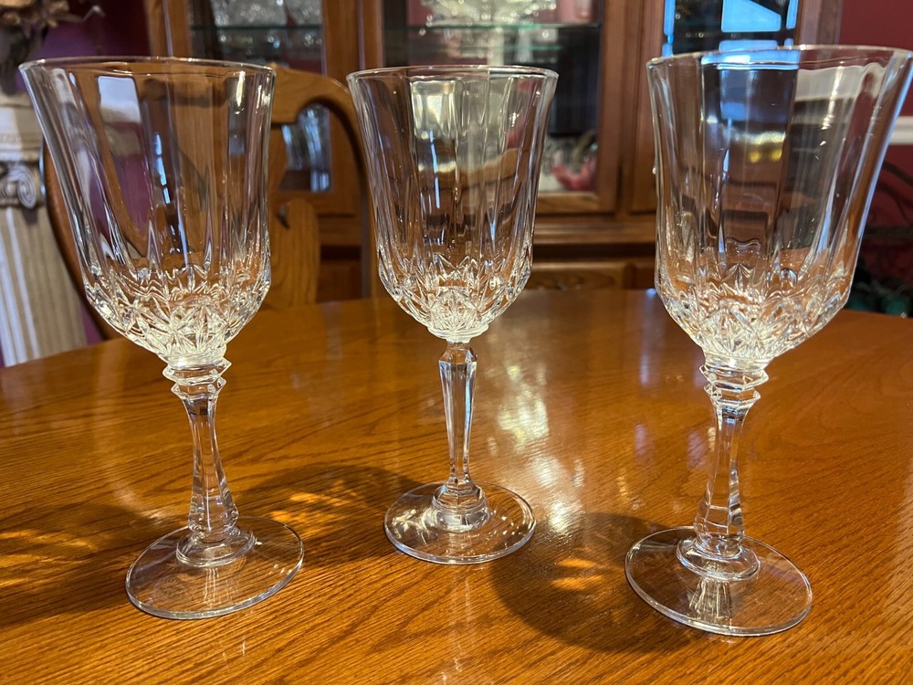 24 % full lead crystal glasses – set of 3 – made in the USA