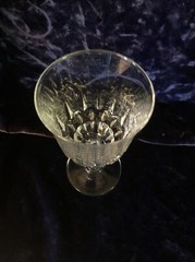 Vintage Faceted Stem Cristal Water Goblet 6 1/4 8oz
