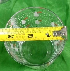 SET 3 Georges Briard Double Old Fashioned Barware Snowmen Winter Glasses EUUC