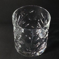 RCR CRISALLERI LAURUS OLD FASHIONED GLASSES, Cut Lead Crystal, 3 1/4″, 2PCS