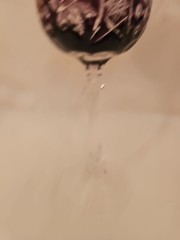 Lausitzer Crystal Water Goblet 8 3/8″ LA16 Amethyst
