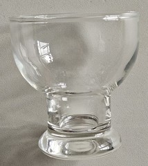 MCM Cocktail Desert Glasses Footed Clear Set Of 5 Vintage Nice