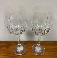 BACCARAT MASSENA WINE GLASSES SET OF 2 9 3/8 INCH