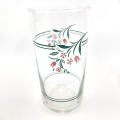 Vintage CORNING Corelle ROSEMARIE Tulip Pattern Glassware Tumbler Glasses 4 pc