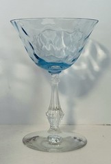 Fostoria Blue Wave Crest Sherbet Champagne