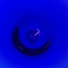 Seneca Crystal Frosted and Regal Blue Bashful Nude Stem Cocktail / Wine