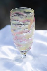 Glow-in-the-Dark Swirled Resin Glassware Handmade in 2025