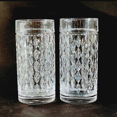 RALPH LAUREN ASTON HIGHBALL GLASSES, Cut Lead Crystal, 14oz, GERMANY, 2PCS