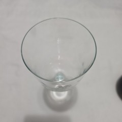 Vintage Crystal Etched Wine Glass 7 1/4″ Delicate Stem Elegant Floral Design