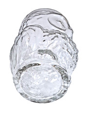 Vintage 1970s Libbey Clear Owl Shaped Glass Tumbler or Jar w/ Original Cork Lid