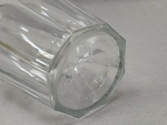 EAPG New England Glass Eight Flute Flint Glass Bar Bottle Circa 1860s