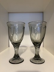 Noritake Sweet Swirl Gray Glasses Set Of 2