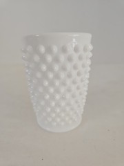 Vintage Fenton White Hobnail Milk Glass Juice Glass, 3.5″T