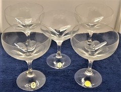 Set of 5 Schott-Zwiesel Laura Champagne/Sherbert Glasss LK