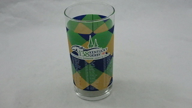 Vintage Kentucky Derby 138 Running Collectors 12 oz Glass Tumbler