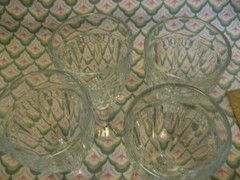 4 CASABLANCA 6 1/4″ Paneled Wine Goblet Set Pasabahche Palax Turkey EUC LotA