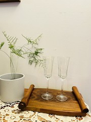 Vintage Octime Luminarc France Clear Wine Glasses Set Of 2 Arcoroc Goblets