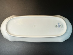 Gorgeous ROYAL COPENHAGEN Blue Flowers Braided Large Sandwich Tray, 14 1/2 in