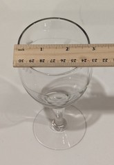 Vintage Crystal Wine Glasses Goblets Etched Grape Cluster Grapevine 10 oz 6.75″T