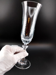 (3) Vtg~ ROYAL BAVARIAN CRYSTAL FLUTES~Champagne 6oz~8.25″~GERMANY~EXCELLENT