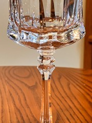 Set Of 2 Mikasa Wine Glasses Marquis Crystal Cut Glass 7 1/4″ Discontinued
