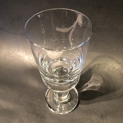 Krosno Svend Jensen Danish JEC1 Wine Glass 7.5″ Heavy Thick Stem Crystal Goblet