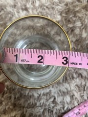 2 Vintage Imperial Old Fashioned Whisky Rocks Wine Glasses 24kt Gold Rim 6oz EUC