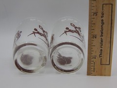 2 Vintage Children Juice Glasses Swanky Swigs Kraft Animals Kiddie Cup Brown
