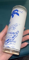 Vintage Unbranded Frosted Souvenir Tumbler FLORIDA SUNSHINE STATE