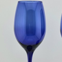 NWT Set Of 4 Cristar RIOJA Cobalt Wine Glasses 13 oz. 8″ HTF