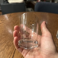 Pasabahce Vertical Ribbed Clear Glass 4” Juice Glasses Set Of 4
