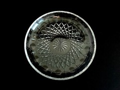Rogaska Gallia Crystal Glass Serving Platter Chop Cake Plate Tray