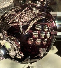 Nachtmann Traube Amethyst Purple Tall Hock Wine Crystal Glass 7 5/8”