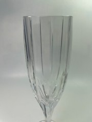 Mikasa Park Lane Crystal Fluted Champagne Flutes Glasses 8 5/8″ 6oz S/2 C77
