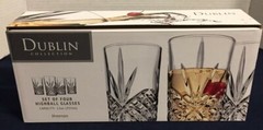 Godinger Dublin Highball Glasses – Set of 4 New In Box Beautiful!! See Pic