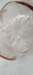 Vintage Pink Depression Glass Tumble-up Wheel Cut Flowers And Leaves