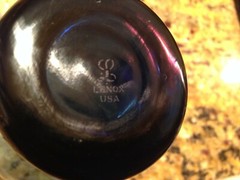 Lenox Clarion Blue Stem Glassware (1) 12 oz. & (3)  16 oz Goblet..