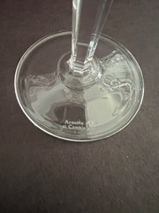 set of 6 champagne crystal flutes – NEW. From Tuscany Italy