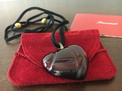 Baccarat Red Heart Crystal Necklace