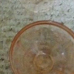 1930’s. Pink Pressed Depression Glass