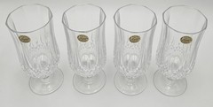 4 Cristal d’Arques France Longchamp Iced Tea/ Water Goblets W/ Box-New/Old Stock
