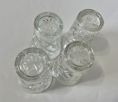 EAPC Oatmeal Prescut Anchor Hocking Water Tumblers Lot of four 8 Ounces