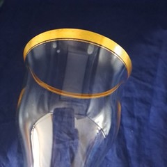 Hawkes Gold Bands Water Goblet With Gold Trim Elegant Vintage Glassware
