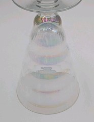 Utility Glass Works Cambodia Ware Clear Iridescent Iced Tea Glasses Set of 6
