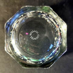 WILLIAM YEOWARD DOUBLE OLD FASHIONED GLASS, Cut Lead Crystal, 3 1/2″, ENGLAND