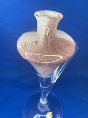 Bleikristall 24% Peter Kaspar Hand Blown Art Glass Pink Purple Candle Holder
